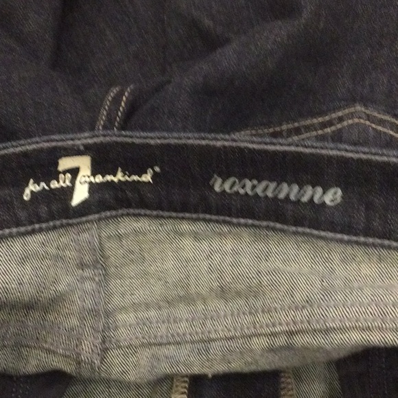 7 For All Mankind Roxanne Dark Wash Jeans Size 27 - Picture 8 of 8